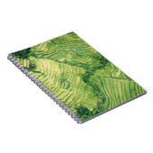 Uitzicht van groene grond notitieboek (Rechterzijde)