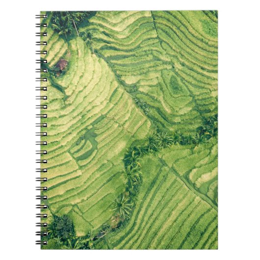 Uitzicht van groene grond notitieboek (Voorkant)