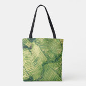 Uitzicht van groene grond tote bag (Achterkant)