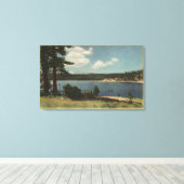 Uitzicht van Grout Bay uit Dana Point Canvas Afdruk (Insitu (Houten vloer))