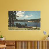 Uitzicht van Grout Bay uit Dana Point Canvas Afdruk (Insitu (Woonkamer))