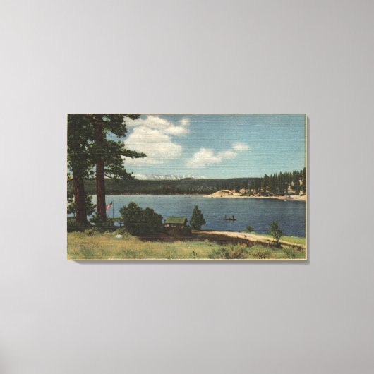 Uitzicht van Grout Bay uit Dana Point Canvas Afdruk (Voorkant)