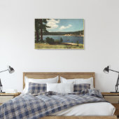 Uitzicht van Grout Bay uit Dana Point Canvas Afdruk (Insitu (Slaapkamer))