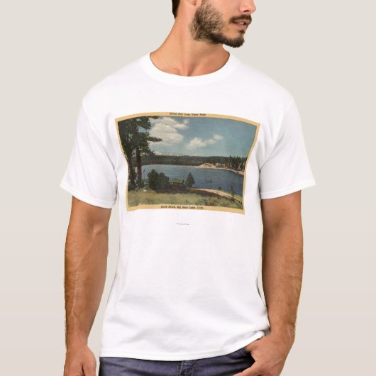 Uitzicht van Grout Bay uit Dana Point T-shirt (Voorkant)
