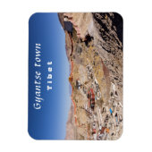 Uitzicht van Gyantse en het klooster van Palcho va Magneet (Verticaal)