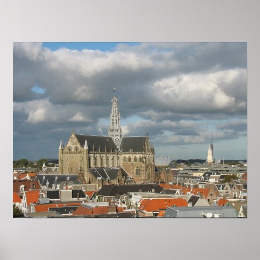 Uitzicht van Haarlem Poster Print (Voorkant)