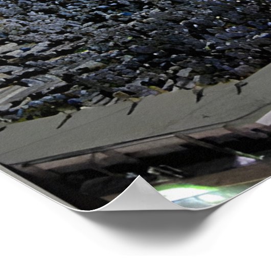 Uitzicht van Hadj-pelgrims aan de Ka'aba, Mekka Poster (Hoek)