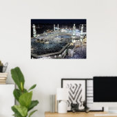 Uitzicht van Hadj-pelgrims aan de Ka'aba, Mekka Poster (Thuiskantoor)