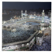 Uitzicht van Hadj-pelgrims aan de Ka'aba, Mekka Tegeltje (Voorkant)