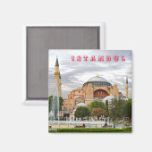 Uitzicht van Hagia Sophia. (Hagia Sophia Museum). Magneet (Voorkant / Achterkant)