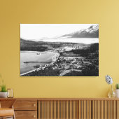 Uitzicht van Haïnen, locatie Alaska Canvas Afdruk (Insitu (Woonkamer))