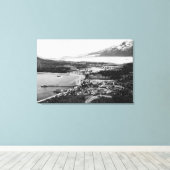 Uitzicht van Haïnen, locatie Alaska Canvas Afdruk (Insitu (Houten vloer))