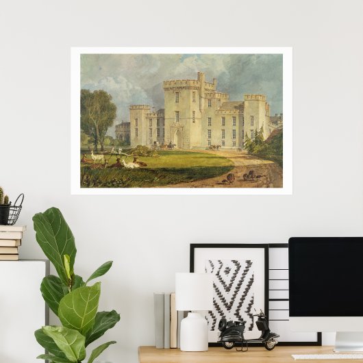 Uitzicht van Hampton Court uit het noordwesten, c. Poster (Thuiskantoor)