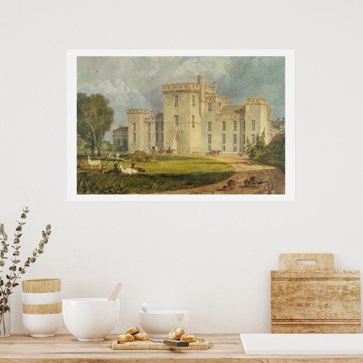 Uitzicht van Hampton Court uit het noordwesten, c. Poster (Keuken)