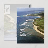 Uitzicht van Hanalei Shore - Kauai Briefkaart (Voorkant / Achterkant)