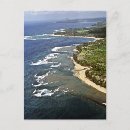 Uitzicht van Hanalei Shore - Kauai Briefkaart (Voorkant)