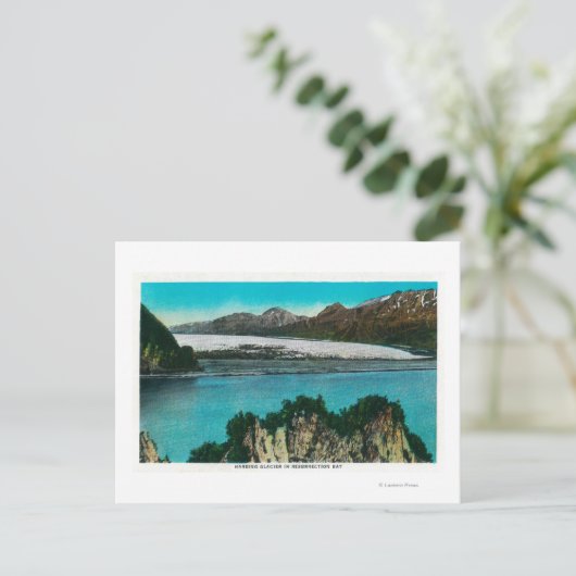 Uitzicht van Harding Glacier in Herurrection Bay Briefkaart (Staand voorkant)