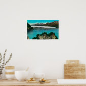 Uitzicht van Harding Glacier in Herurrection Bay Poster (Keuken)