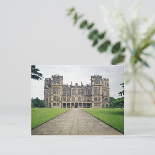 Uitzicht van Hardwick Hall Briefkaart (Staand voorkant)