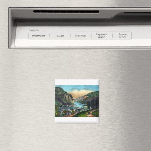 Uitzicht van Harpers Ferry, Va. -1907 Magneet (Insitu (Vaatwasser))