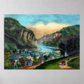Uitzicht van Harpers Ferry, Va. -1907 Poster (Voorkant)