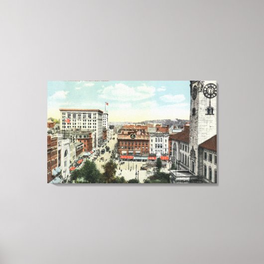 Uitzicht van Harrington Corner Canvas Afdruk (Voorkant)