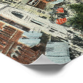 Uitzicht van Harrington Corner Poster (Hoek)