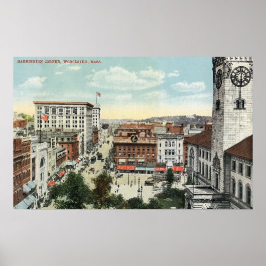 Uitzicht van Harrington Corner Poster (Voorkant)