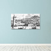 Uitzicht van Havana Canvas Afdruk (Insitu (Houten vloer))