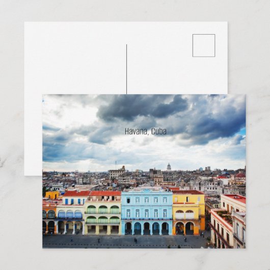 Uitzicht van Havana, Cuba Briefkaart (Voorkant / Achterkant)