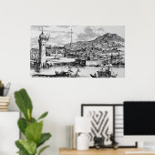 Uitzicht van Havana Poster (Thuiskantoor)