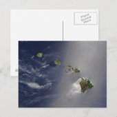 Uitzicht van Hawaï uit de ruimte Briefkaart (Voorkant / Achterkant)