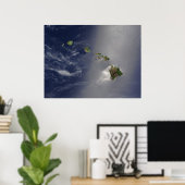 Uitzicht van Hawaï uit de ruimte Poster (Thuiskantoor)