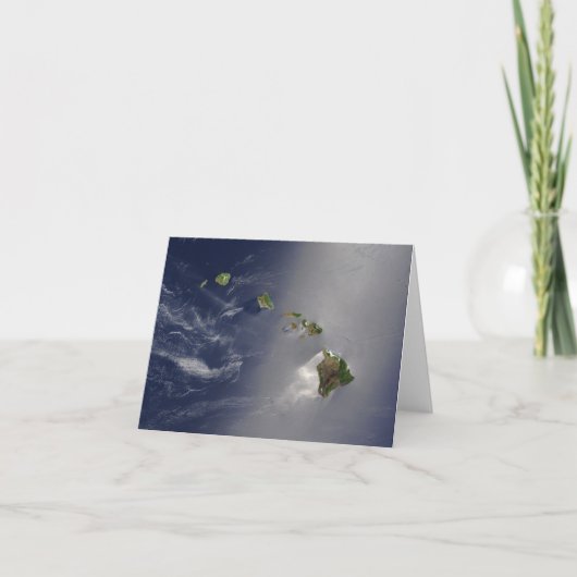 Uitzicht van Hawaï van Ruimte Kaart (Voorkant)