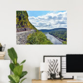 Uitzicht van Hawk's Nest Highway Poster (Thuiskantoor)