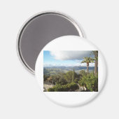 Uitzicht van Hearst Castle Magneet (Voorkant / Achterkant)