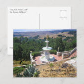 Uitzicht van Hearst Castle, San Simeon, Californië Briefkaart (Voorkant / Achterkant)