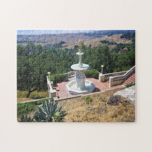Uitzicht van Hearst Castle, San Simeon, Californië Legpuzzel (Horizontaal)