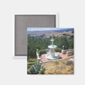 Uitzicht van Hearst Castle, San Simeon, Californië Magneet (Voorkant / Achterkant)