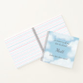 Uitzicht van Heaven Dreamweaver White Clouds Perso Notitieboek (Binnen)