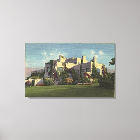 Uitzicht van Herbert Hoover's Home, Stanford U. Canvas Afdruk (Voorkant)