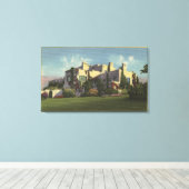 Uitzicht van Herbert Hoover's Home, Stanford U. Canvas Afdruk (Insitu (Houten vloer))