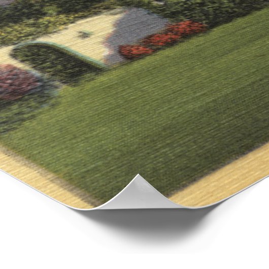 Uitzicht van Herbert Hoover's Home, Stanford U. Poster (Hoek)