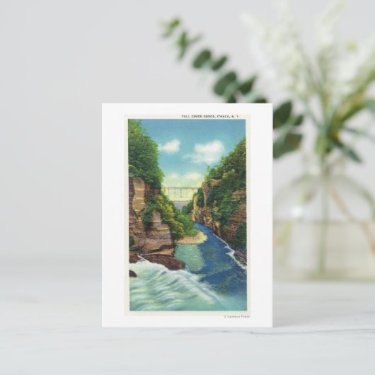Uitzicht van Herfst Creek Gorge Briefkaart (Staand voorkant)