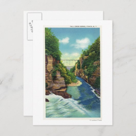 Uitzicht van Herfst Creek Gorge Briefkaart (Voorkant / Achterkant)