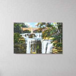 Uitzicht van Herfsten van hennen Canvas Afdruk