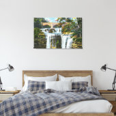 Uitzicht van Herfsten van hennen Canvas Afdruk (Insitu (Slaapkamer))