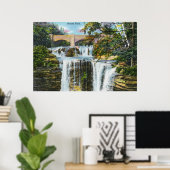 Uitzicht van Herfsten van hennen Poster (Thuiskantoor)