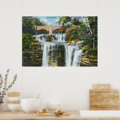 Uitzicht van Herfsten van hennen Poster (Keuken)