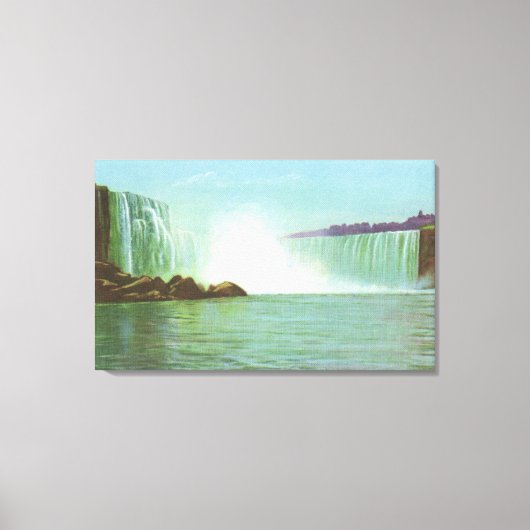 Uitzicht van Herfsten van Hoefijzers Canvas Afdruk (Voorkant)